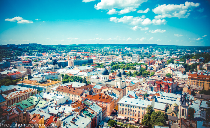 scenic lviv cityscape