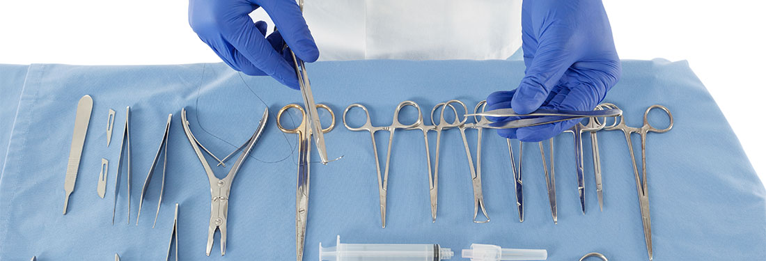 surgical tools and operating room