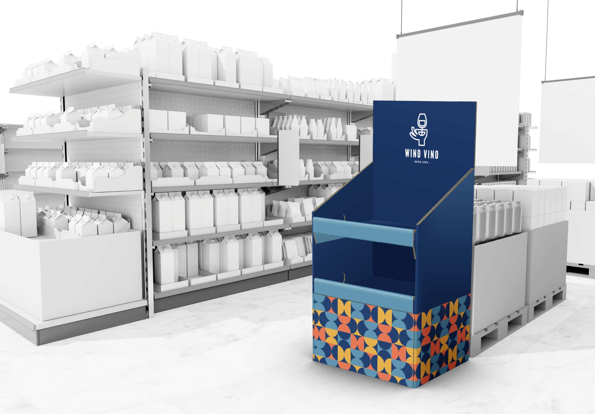 physical storefront and product display
