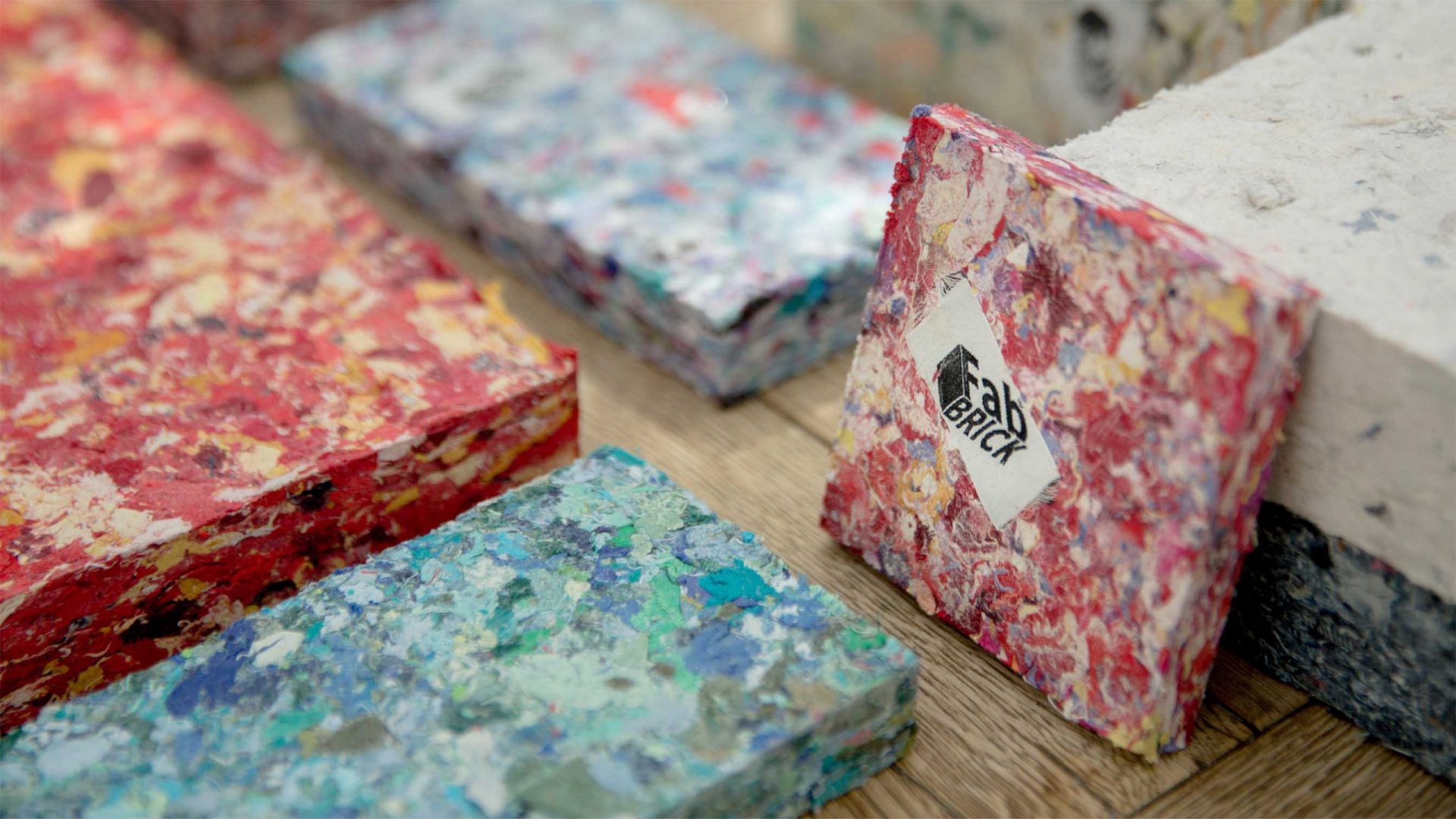 recycled textiles bricks construction