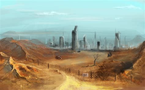 post apocalyptic wasteland scenery