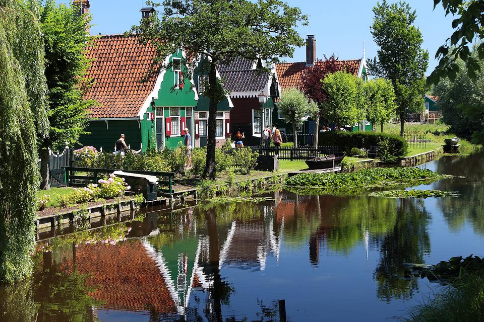 historic Dutch village landscape