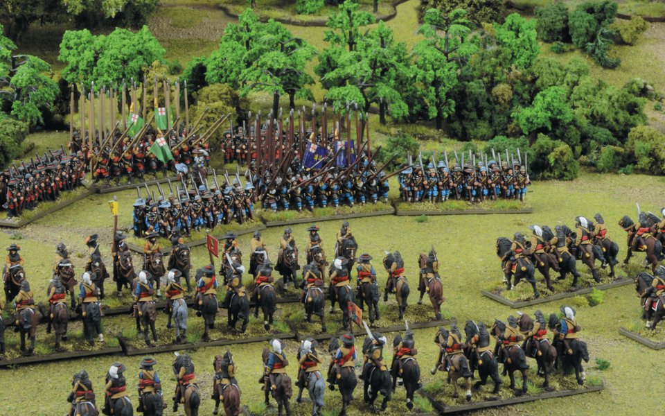 Pike and Shotte Epic Battles miniatures depicting large formations