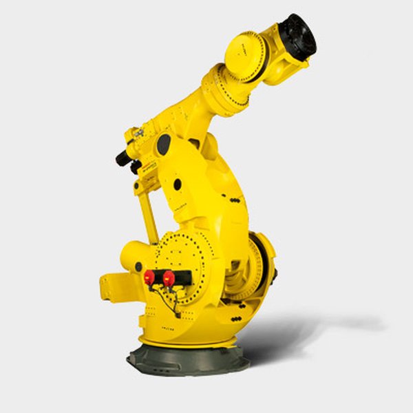 FANUC M-2000 series heavy-duty industrial robot handling a large component