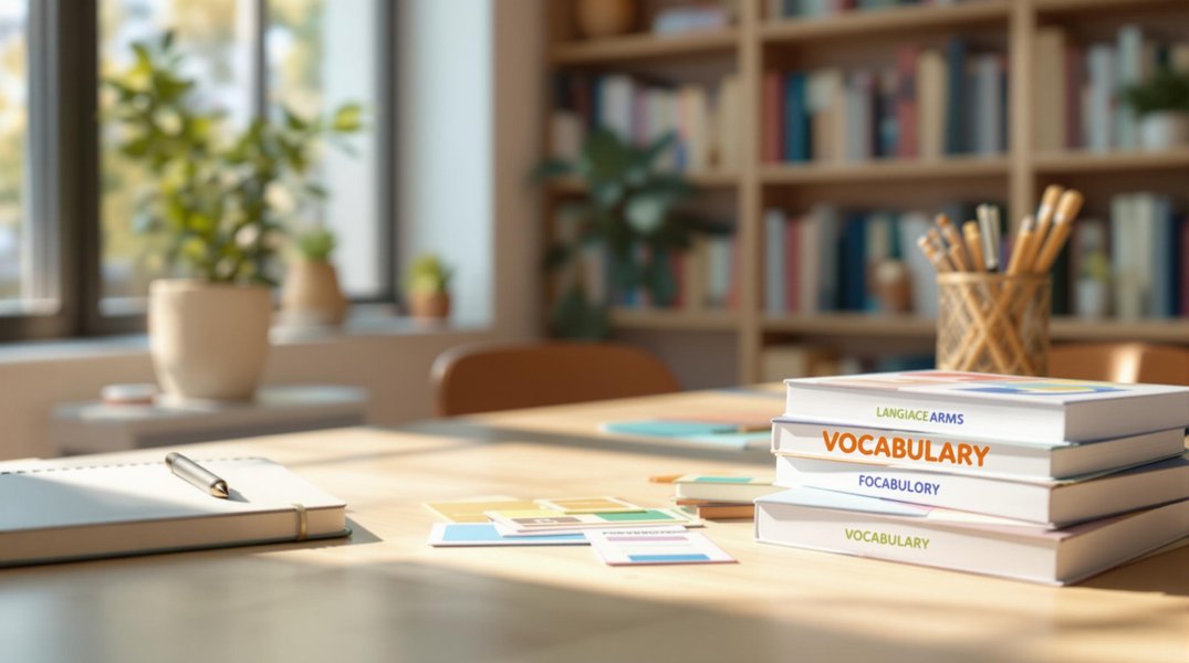 Digital flashcards for language learning using spaced repetition