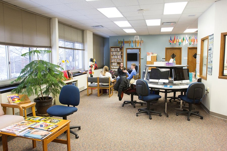 A dedicated language learning center environment
