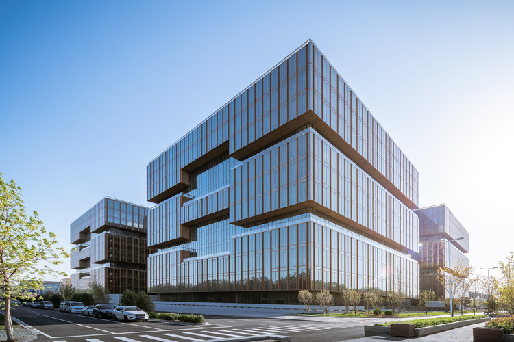 bank building facade modern financial center
