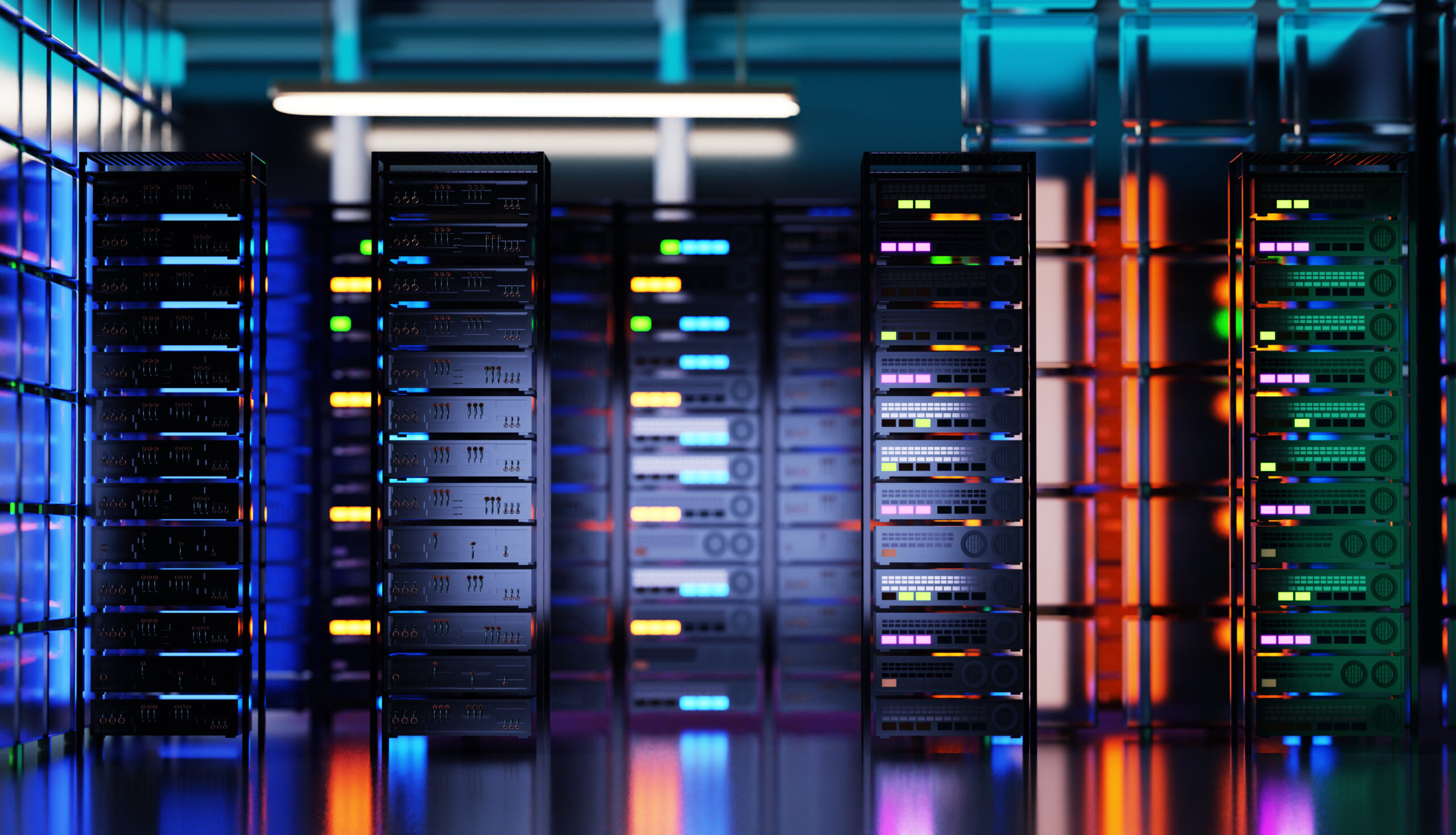 scenic data center server racks