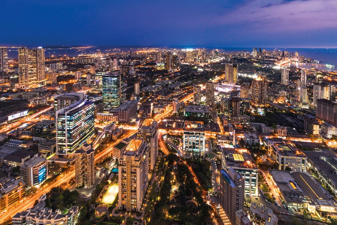 fii market charts indian skyline