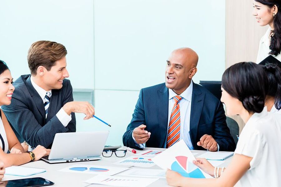 financial documents and company meeting