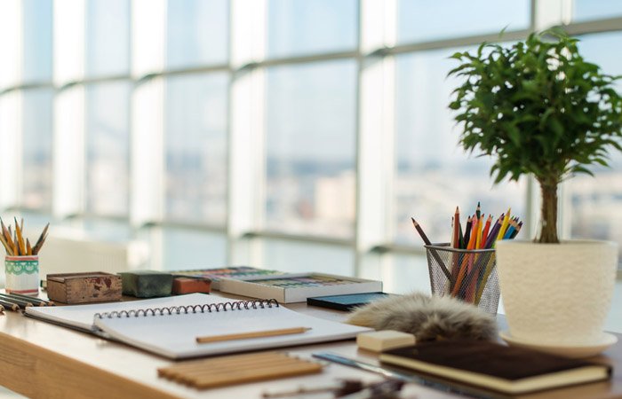 financial documents on desk