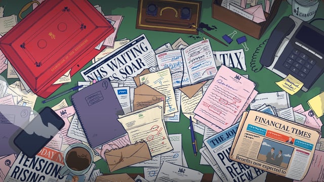 financial papers desk study
