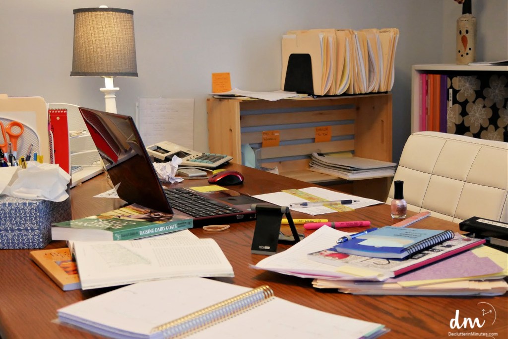 financial documents, office desk, stress related objects