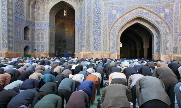prayer ceremony islamic architecture