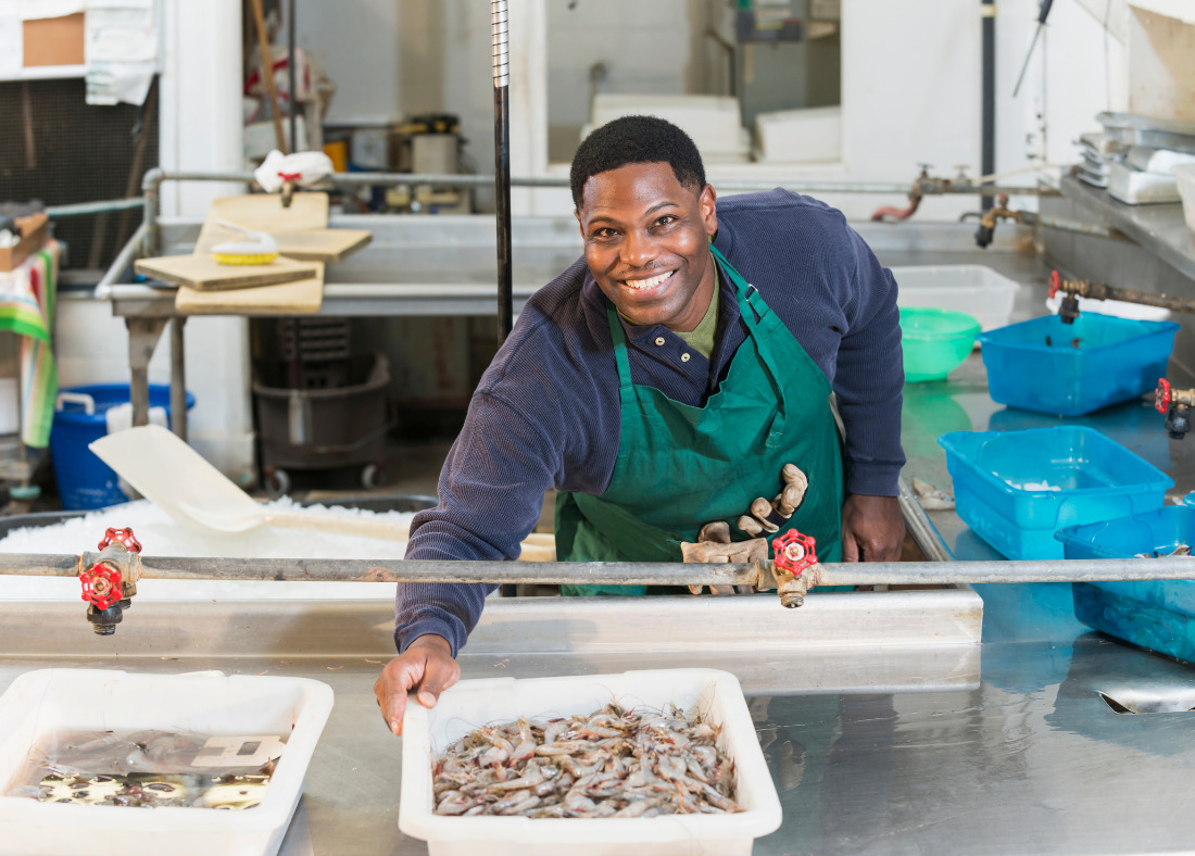 sustainable aquaculture fish processing facility