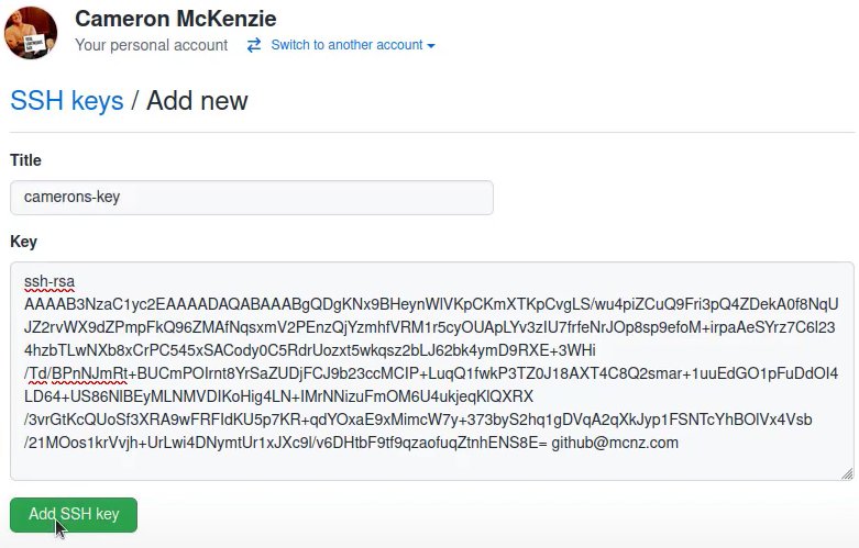 ssh key setup github