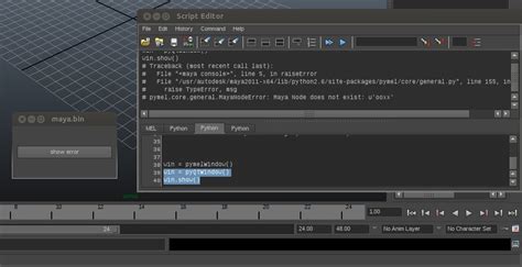 Exception display to the right of Command Line for PyQt/PySide ...