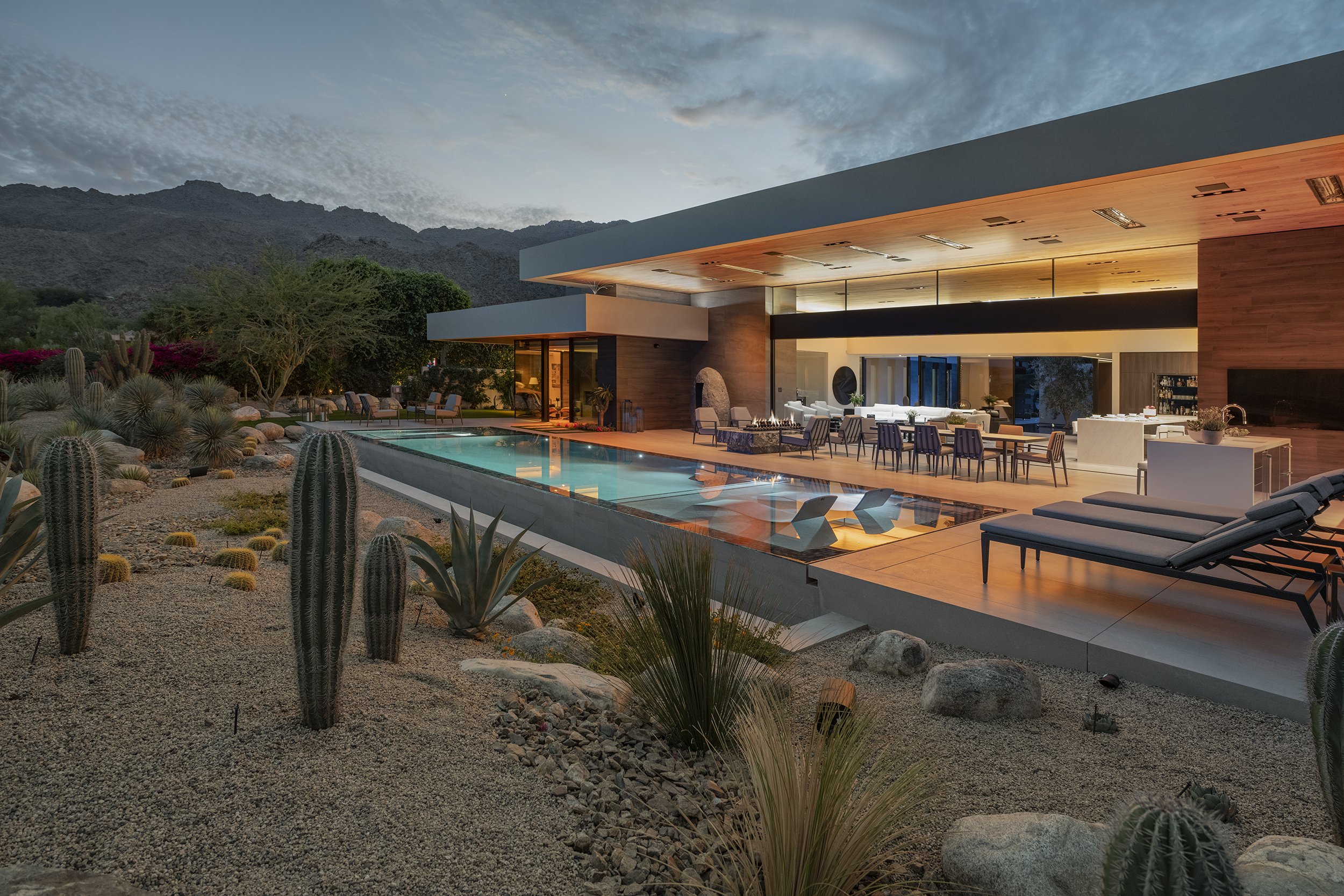 modern luxury resort landscape