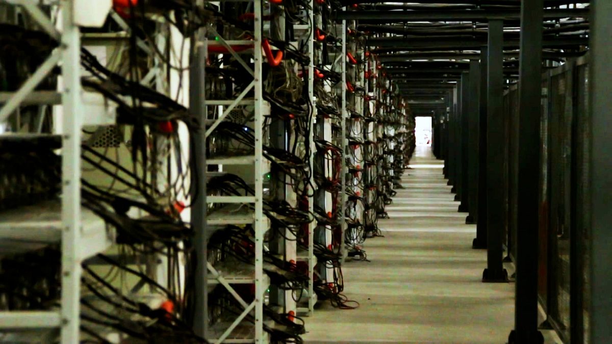 modern blockchain servers in data center