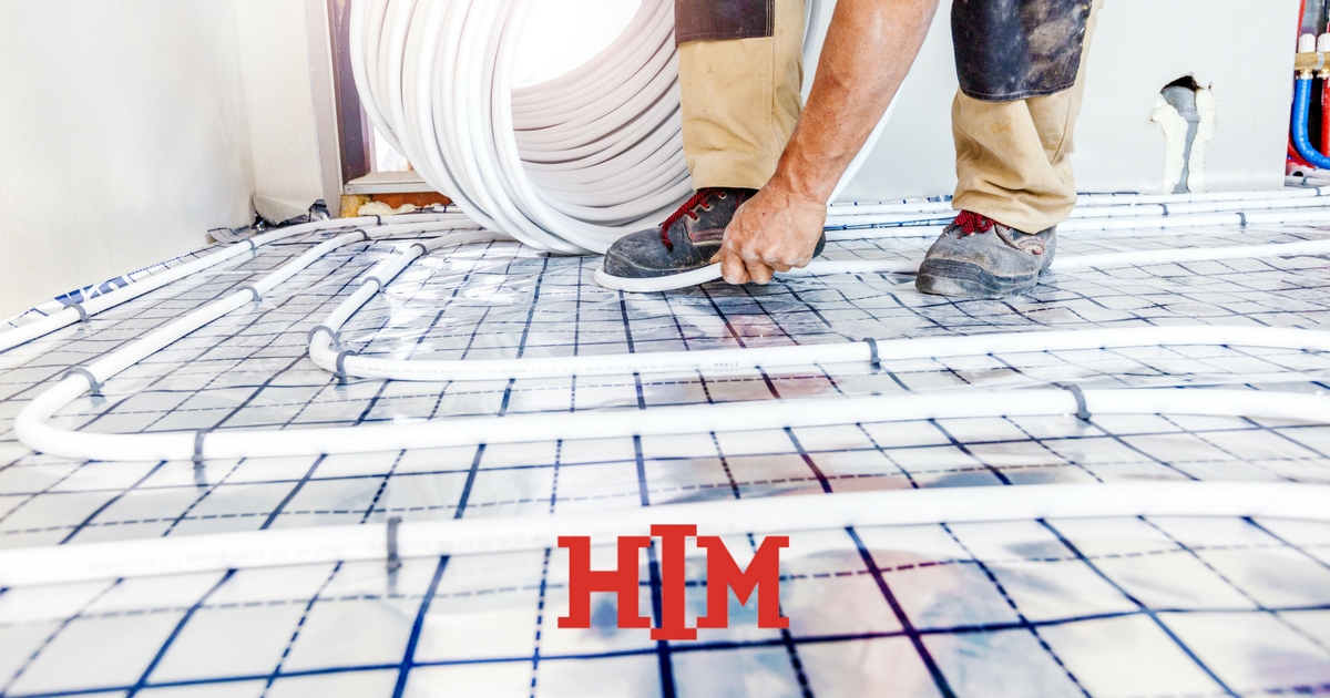 floor heating materials real objects