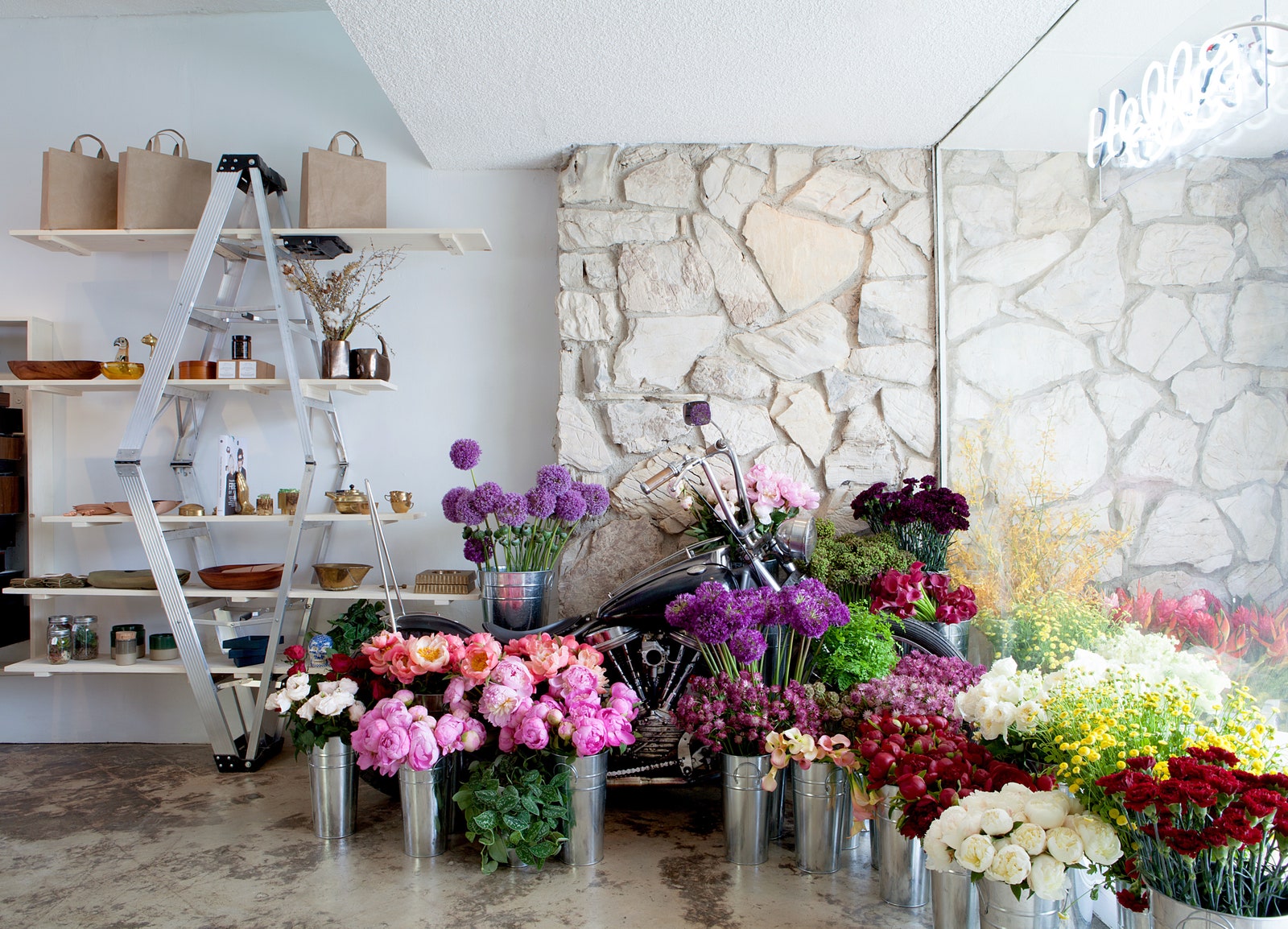beautiful flower shop interior