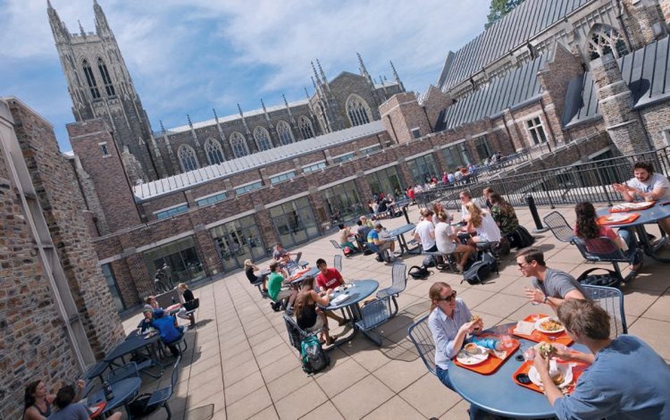 busy campus event outdoor