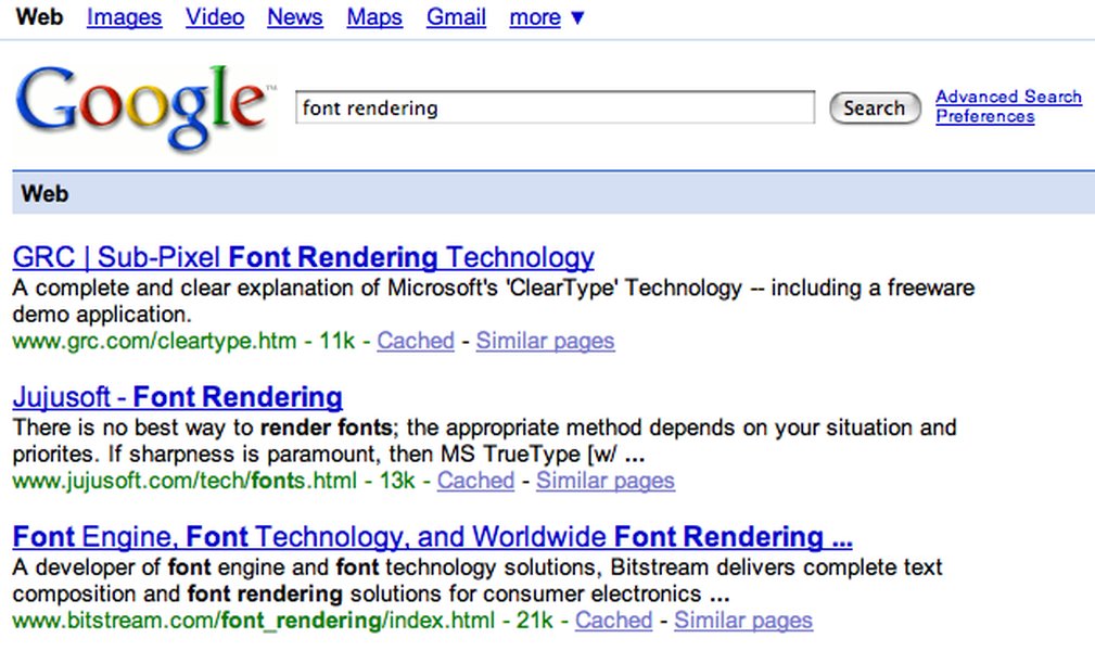 Comparison of font rendering between Windows and macOS.