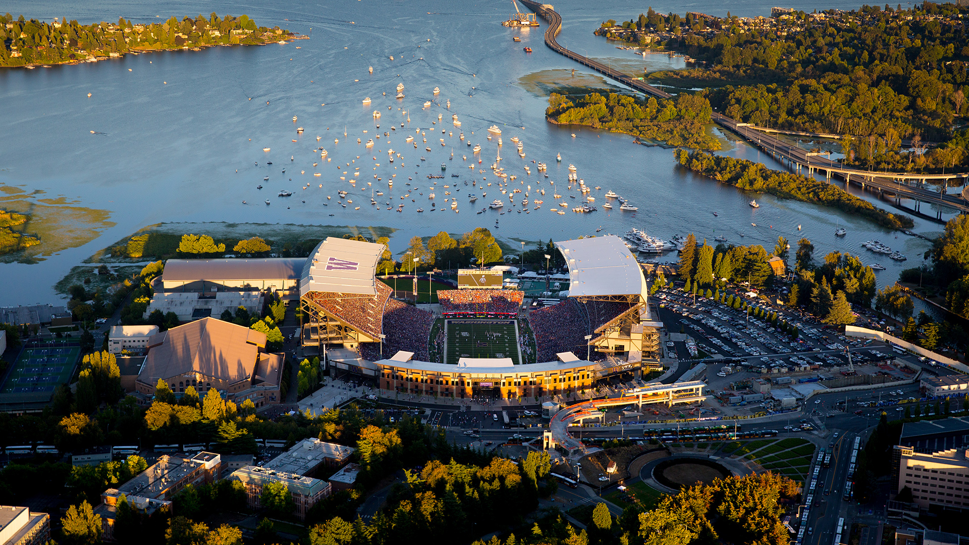 scenic football stadium exterior