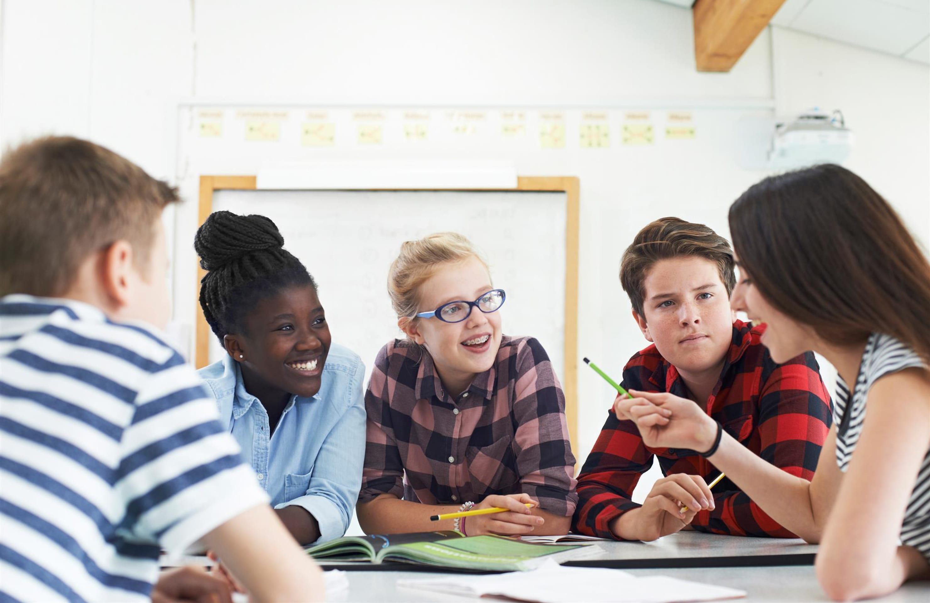 high school group activity classroom
