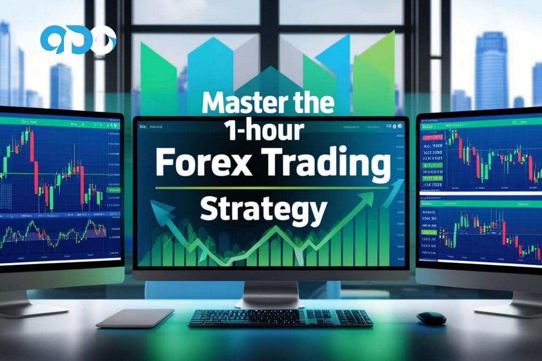 busy forex trading desk with charts
