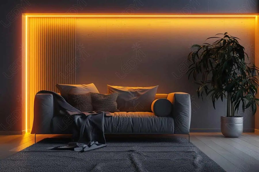 Strisce LED utilizzate come luci da lettura in camera da letto