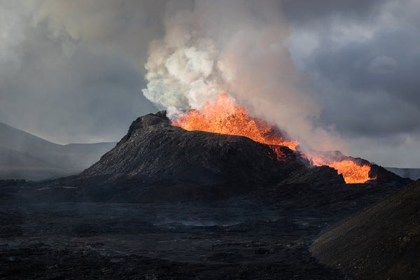 volcanic eruptions landscape