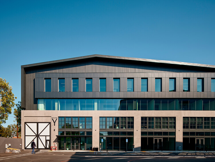 corporate buildings outside modern studios