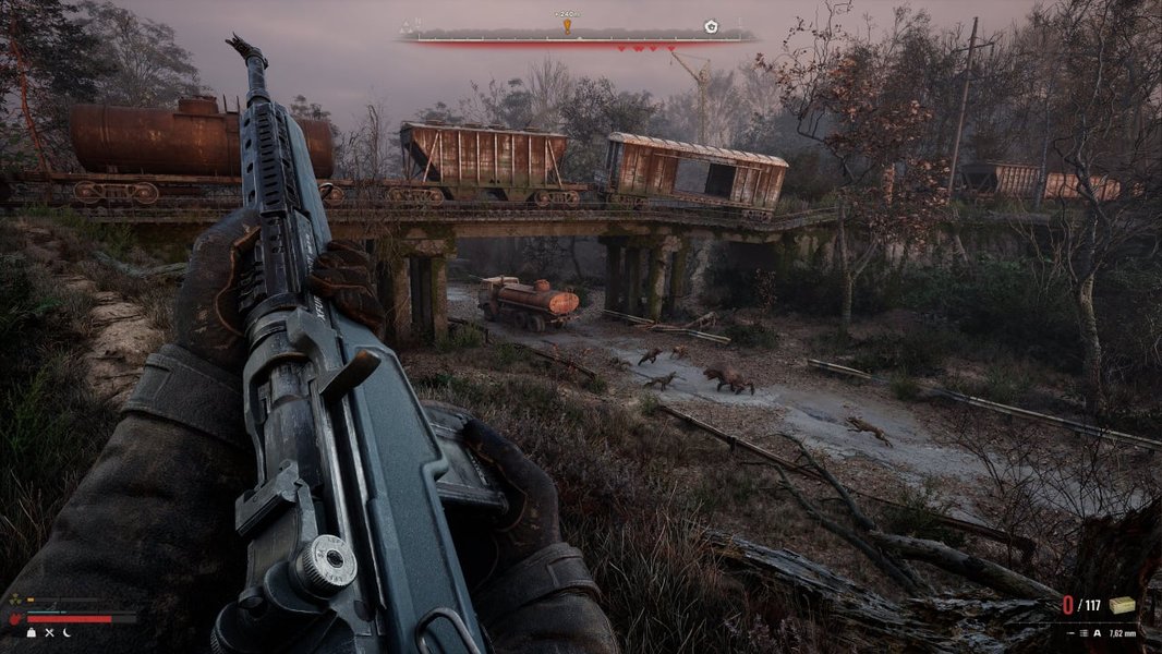 Игровой мир S.T.A.L.K.E.R. 2, богатый на детали и атмосферные локации для исследования