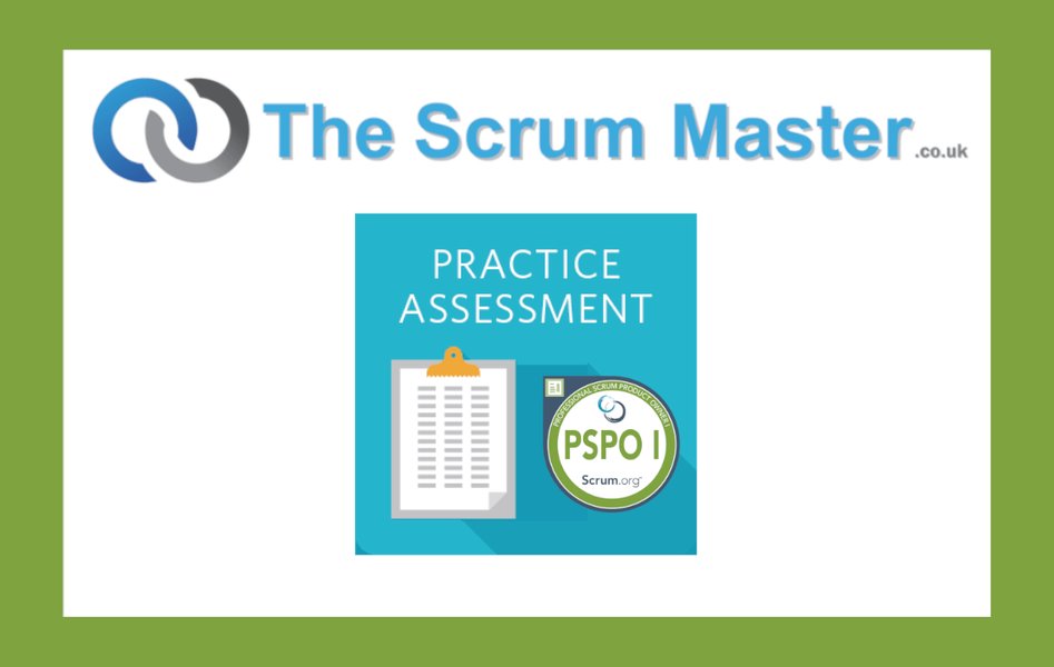Screenshot of a PSPO I Practice Assessment interface