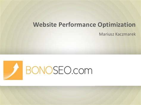 website performance optimization