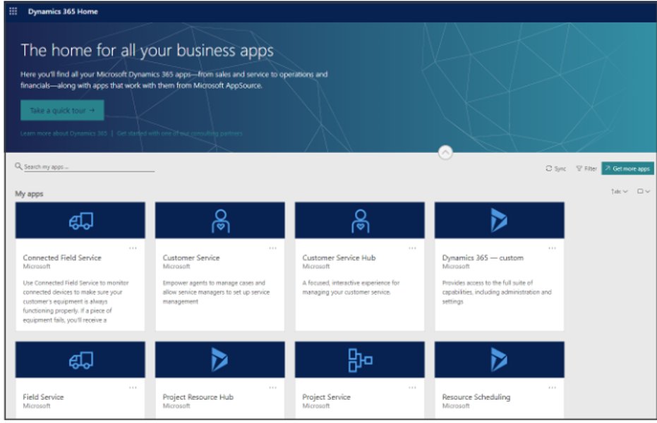 Microsoft Dynamics 365 Field Service Mobile App Home Screen