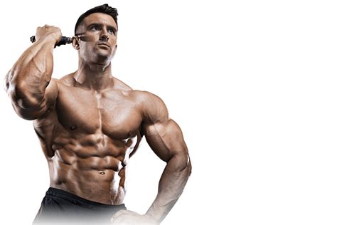 muscular man working out gym