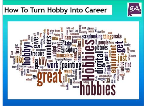 How To Turn A Hobby Into A Lucrative Career - Geek Alabama
