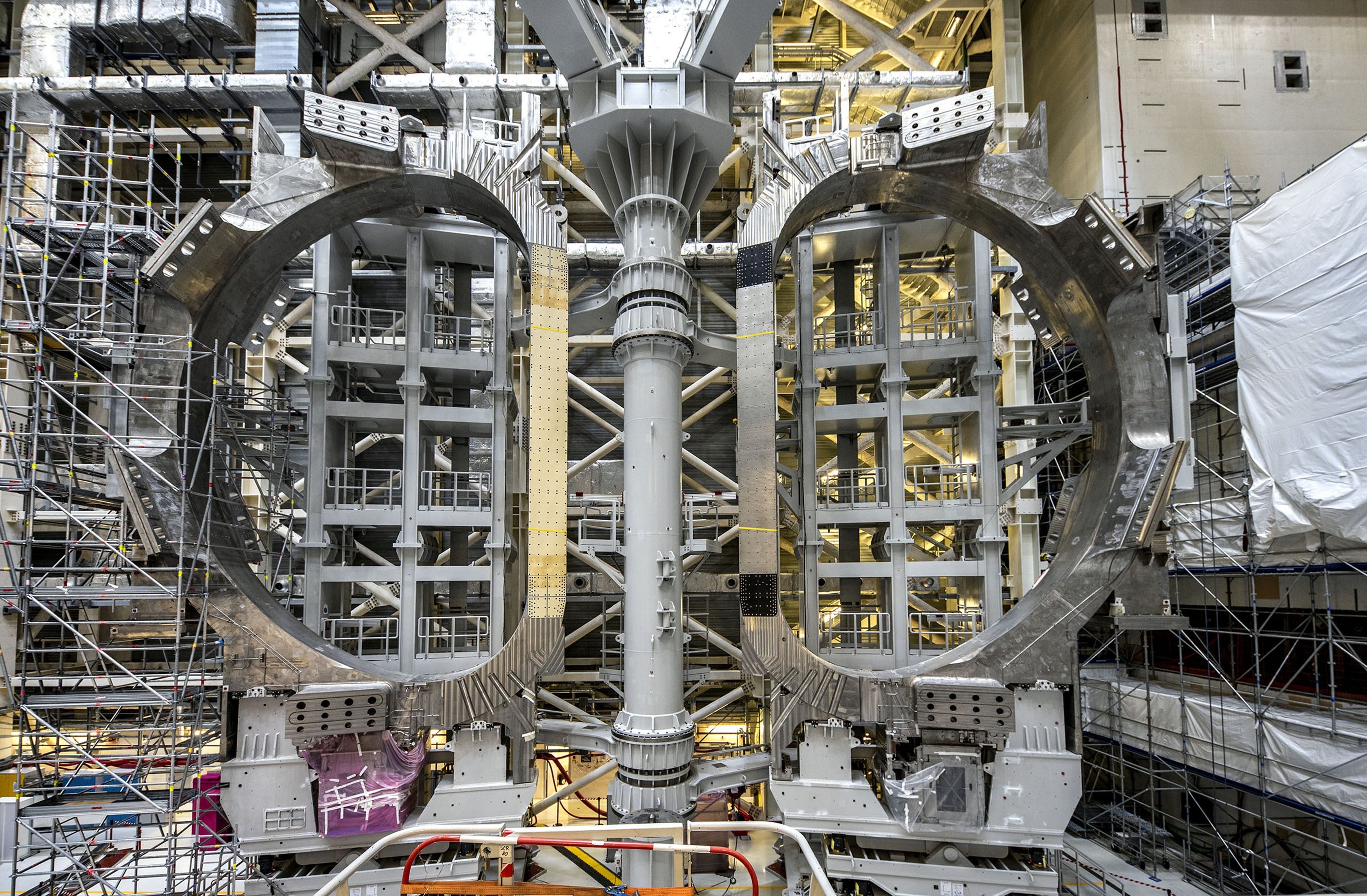 modern nuclear fusion reactor building