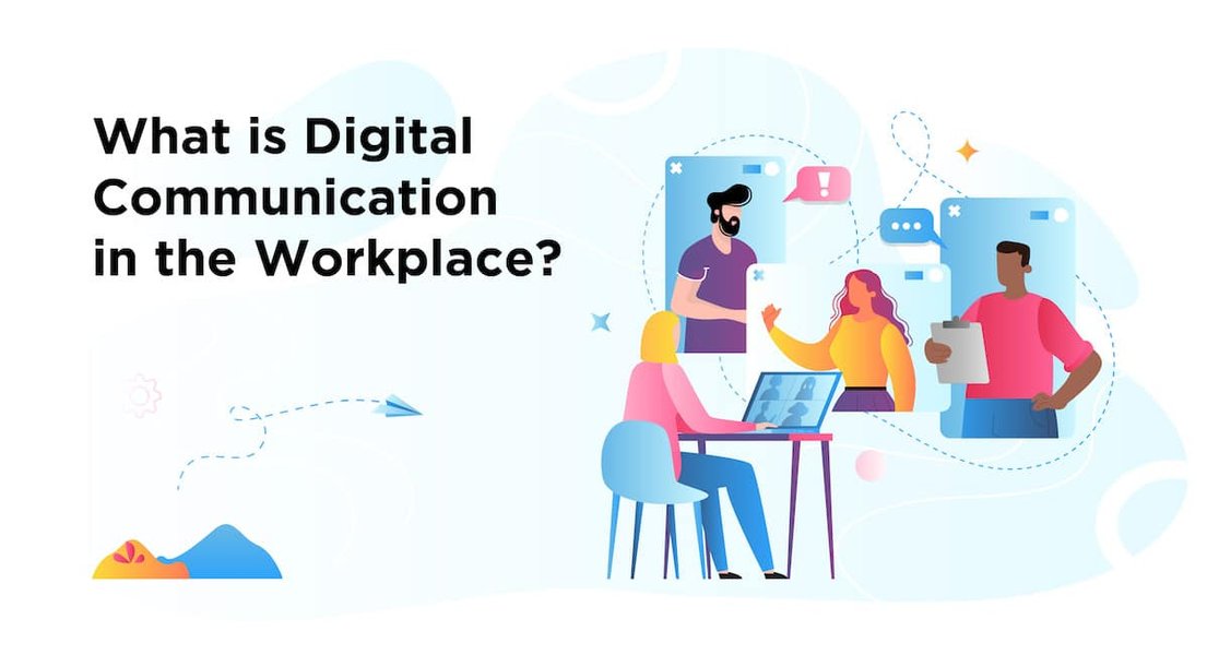 office workspace digital communication