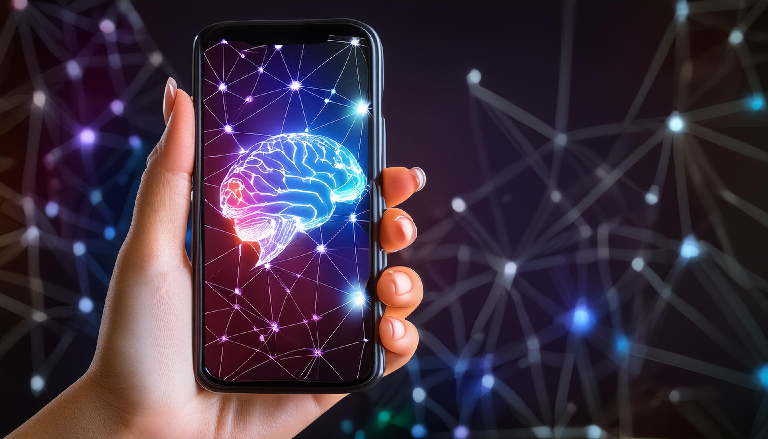 futuristic smartphone ai