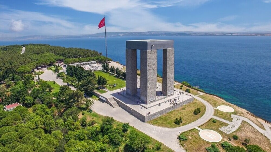 Map of the Gallipoli Peninsula and Dardanelles