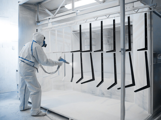 coating application with fine powders