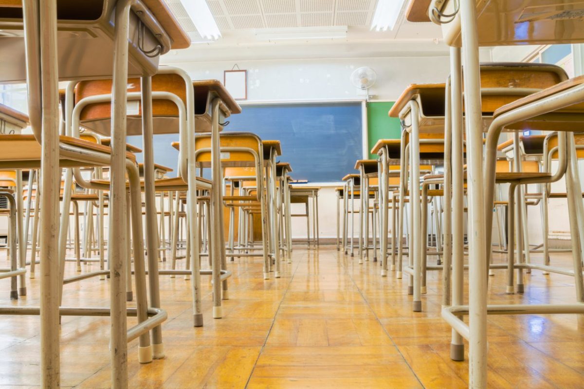 school classroom low angle photo