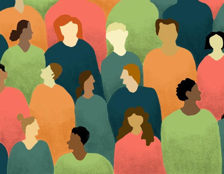 diverse people social interaction