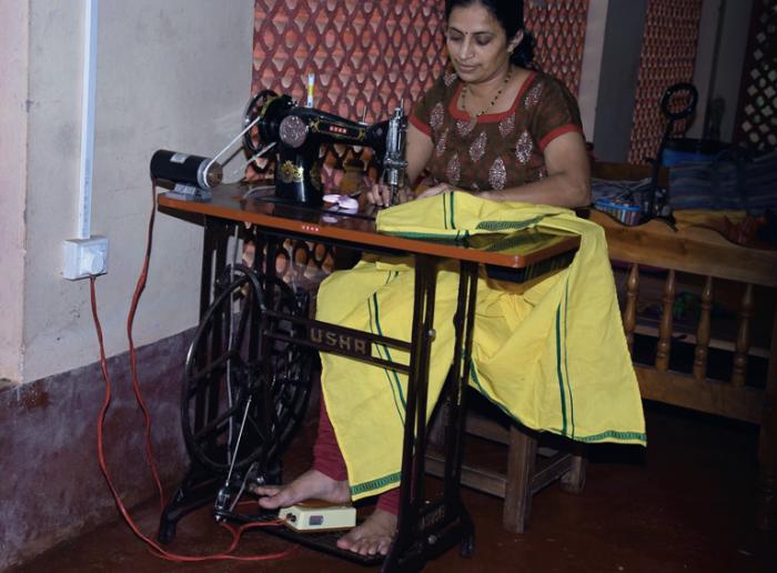 women entrepreneurs solar sewing machines