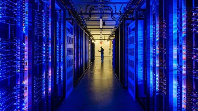scenic view of technology servers