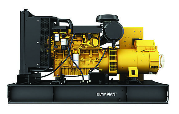 industrial generator equipment in operation