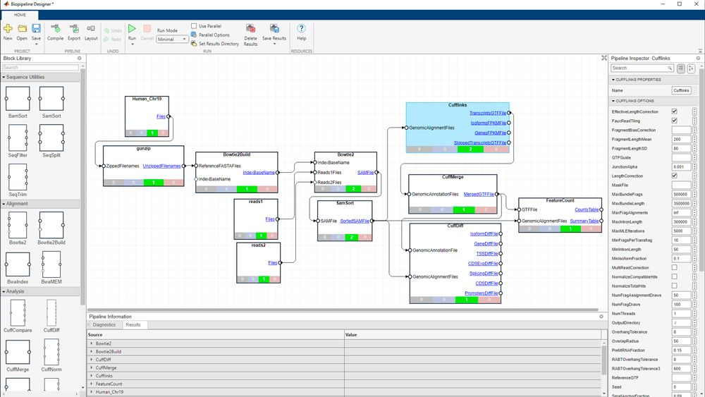 bioinformatics tools interface